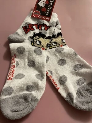 Nuevos calcetines Betty Boop súper suaves ~ talla 9-13 Foto 1 de 4