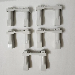 Fisher Price GeoTrax Gray Risers Bridge Elevation Train Track Support Lot of 5 - Picture 1 of 5