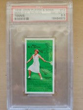 1936 John Player And Sons Miss M.C Scriven Tennis Card PSA 8.5 NM/M +