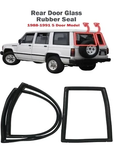 Isuzu Trooper / Bighorn 5D (1988-1991) Rear Door Glass Rubber Seal Pair - Bild 1 von 5
