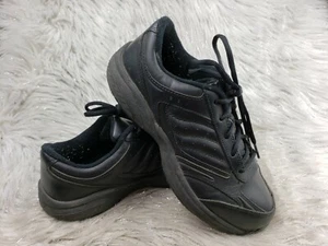 TREDSAFE Bailey WW Black Leather Casual Comfort Shoes Size 9 / 41 - Picture 1 of 6