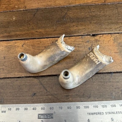 Palancas de freno vintage Mafac blancas barra de caída no aerodinámicas años 70 Francia capó repuestos Foto 1 de 4