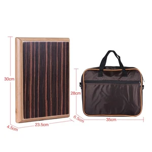 Compact Travel Box Drum Cajon Flat Hand Drum Percussion Instrument With - Picture 1 of 19
