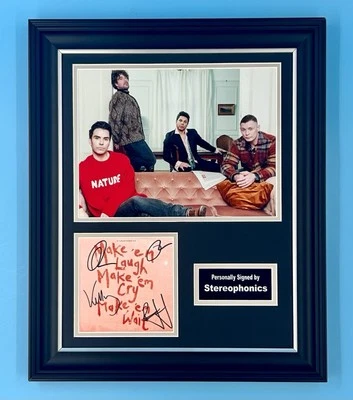 Stereophonics Signed Photo Framed & COA Music Poster Autograph Auto - Image 1 of 4