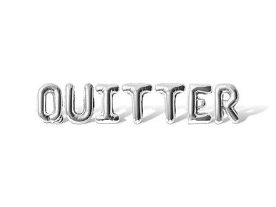 QUITTER Letter Balloon Banner - DIY Retirement Party Supply Decorations - Image 1 of 4