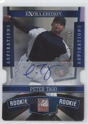 2010 Donruss Elite Extra Edition Aspirations Die-Cut Signatures Peter Tago Auto - Image 1 of 2