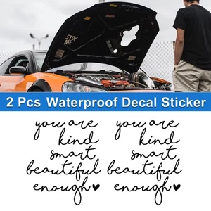 2 Pcs Pattern Car Bumper Sticker Decal Waterproof Black 15x13cm - Imagen 1 de 7