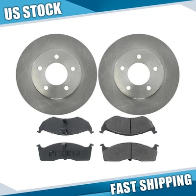Kit de rotores e pastilhas de freio a disco dianteiro para Chrysler Concorde 1993 1994 1995 1996 - Imagem 1 de 4