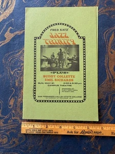 JAZZ TRINITY FRED KATZ ORIGINAL JAZZ KONZERT PROGRAMM BUDDY COLLETTE - Bild 1 von 4