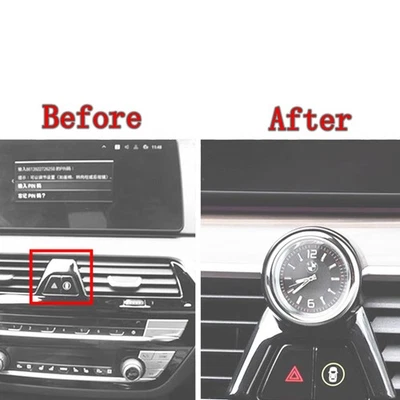 Reloj a bordo con moldura de ventilación de aire para BMW G32 GT serie 6 2018-2024 Foto 1 de 4