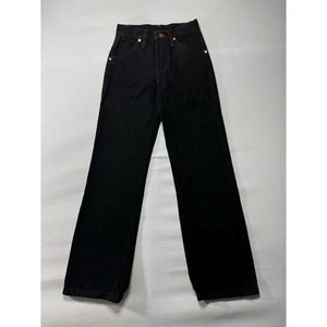 Wrangler Youth Boy's Straight Leg Adj Waist Black Denim Jeans - Size 10S (22x26) - Picture 1 of 6