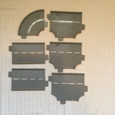 Lot of 6 Hot Wheels World Vintage 90s Track Pieces Gray Grey - Image 1 of 4