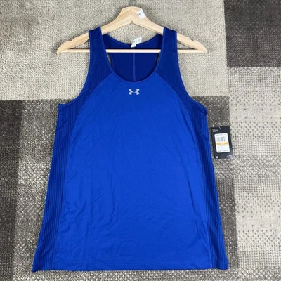 NWT Under Armour Game Time Performance Tank Top Women’s Size Small Loose Blue - Image 1 of 4