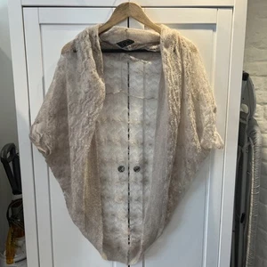 ALLSAINTS Oversized Shrug Cardigan 8-10 Small Bolero - Picture 1 of 8