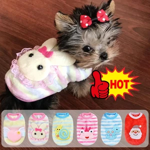 NEW-Small Pet  Puppy Clothes Pet Chihuahua Winter Warm Pet Costume Various New - Picture 1 of 42