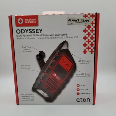 Eton Odyssey Hand Crank NOAA Weather Radio All Band Emergency Radio Survival - Image 1 of 4