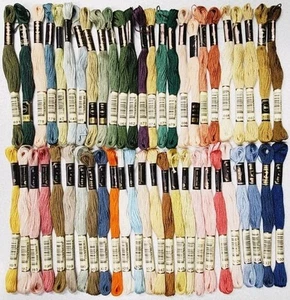 50 Anchor Embroidery Floss Lot of 50 Different Colors Full Skeins #681- to-1036 - Picture 1 of 7