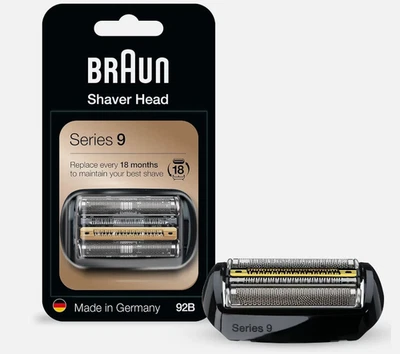 Original Braun Series 9 92B Ersatz-Set mit Scherkopf Ersatzscherkopf Rasiere CBN