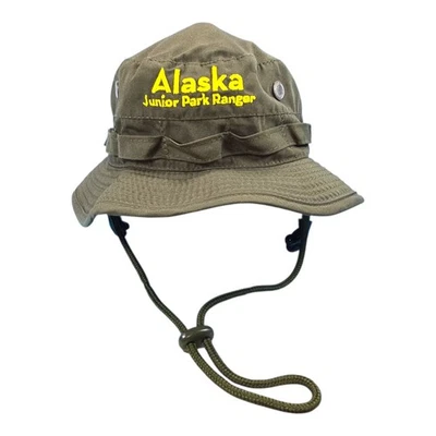 Шляпа рейнджера Alaska Junior Park ведро стиль зеленый хаки регулируемый подбородок... - Изображение 1 из 4