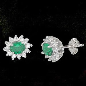 Juego de 1 par de pendientes con colgante plata 925 er - Imagen 1 de 2