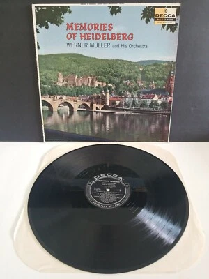 WERNER MULLER & HIS ORCHESTRA ‎ MEMORIES OF HEIDELBERG DECCA ‎DL 8635 EXCELL. LP - Imagem 1 de 4