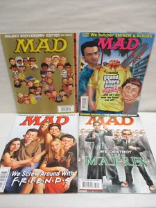4 Issues MAD Magazine 2002-2003 #423 426 435 436 50th Anniversary Friends Matrix - Picture 1 of 24