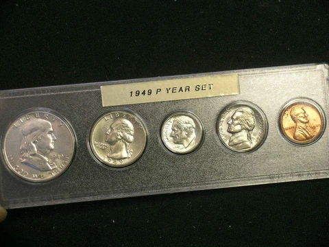 1949-P Very Choice BU Philadelphia Mint Year Set Uncirculated      49P22 Cover
