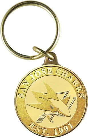 san jose sharks Minted Coin Keychain Bronze NEW GREAT GIFT Cover