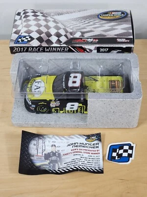 2017 #8 John Hunter Nemechek FAS Iowa Truck Win 1/24 Action NASCAR Diecast - Image 1 of 4