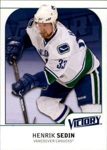 2009-10 Upper Deck Victory Canucks Hockey Card #188 Henrik Sedin