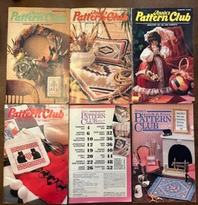 Annie's Pattern Club Newsletter Lot (6) Vintage Kreuzstich Katze LESEN - Bild 1 von 9