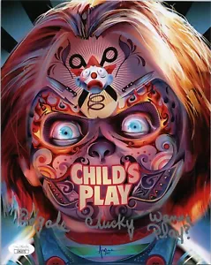 ~~ ED GALE Authentic Hand-Signed "CHUCKY - CHILD'S PLAY" 8x10 photo (JSA COA) ~~ - Picture 1 of 2