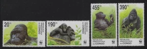 Zaire 2002 WWF Gorillas Set Sc# 1638-41 NH - Bild 1 von 1