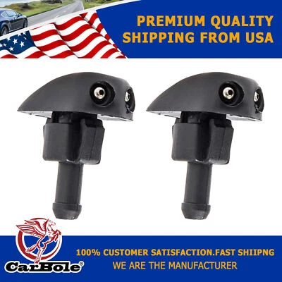 2 Universal Window Windshield Wiper Nozzle Sprayer Washer Spray Nozzle Sprinkler - Image 1 of 4