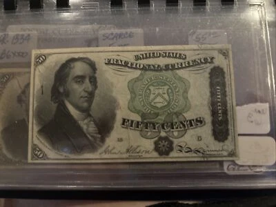 Fifty Cents (50C) Fractional Currency 4th Issue Fr. 1379 Very Nice Shape! - Image 1 of 2