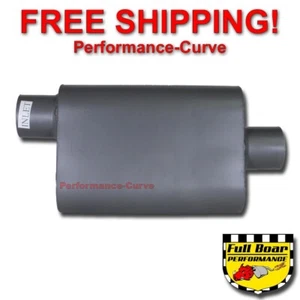 2 Chamber Performance Exhaust Muffler FULL BOAR Offset / Center - 3" FB3041 - Picture 1 of 2