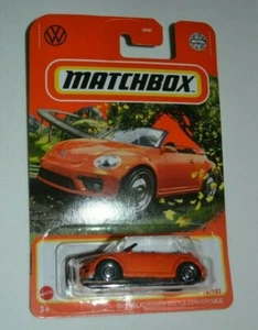 Matchbox 2022 Highway Adventure - Volkswagen Beetle 2019 convertible naranja - Imagen 1 de 5