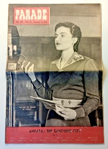 Vintage Parade magazine January 8th 1944 Vol. 14 No 178 Ankara The Sanguine City - Imagen 1 de 8