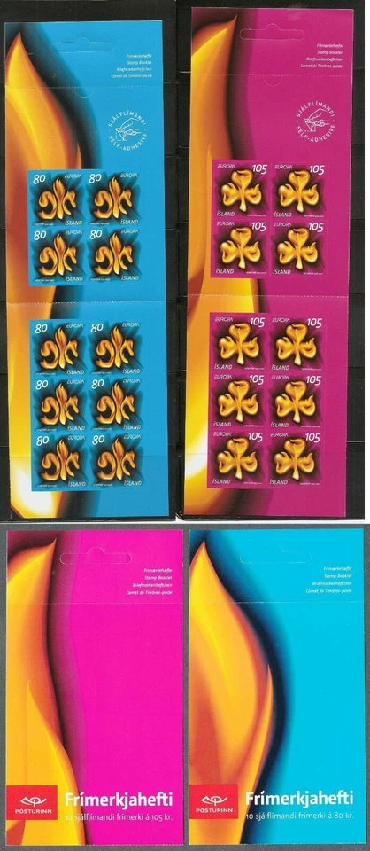 Iceland #Mi1170-Mi1171 MNH Booklet CEPT Scouts [1112-1113 HA89-HA90] - Image 1 of 1