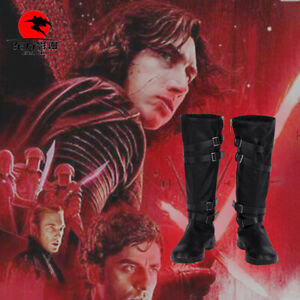 Star Wars 9 The Rise of Skywalker Costume Kylo Ren Cosplay Movie Shoes Boots