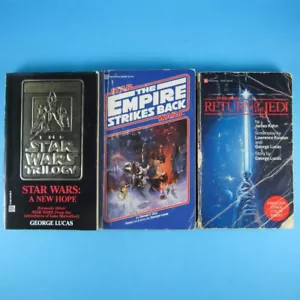Vintage Star Wars Book Lot: A New Hope, Empire Strikes Back, Return of the Jedi - Foto 1 di 21