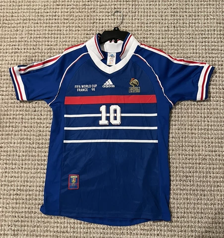World Cup Zinedine Zidane France 1998 Retro Jersey Medium Cover