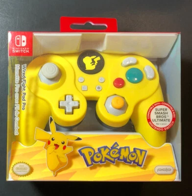 Official Nintendo Switch WIRED Fight Pad Pro [ Pikachu Yellow Edition ] NEW - Image 1 of 4
