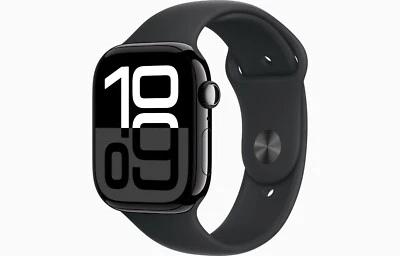 Apple Watch Serie 10 GPS 46Mm Caja NEGRA Correa Deportiva NEGRA - Imagen 1 de 4