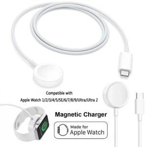 For Apple Watch Ultra 2 /SE/9/8/7/6 Magnetic Type-C Fast Charger Wireless Cable - Picture 1 of 12