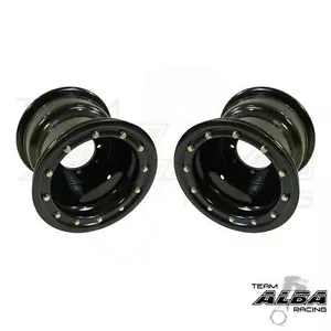 Suzuki LTZ 400 LTR 450 Rear Wheels Beadlock 9x8 3+5 4/110 Alba Racing BB - Picture 1 of 2