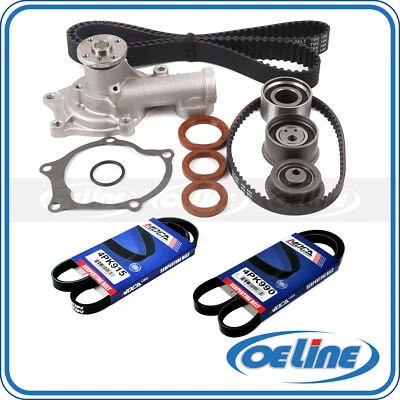 Kit de correa de distribución bomba de agua correa serpentina para Hyundai Elantra Mitsubishi Galant Foto 1 de 4