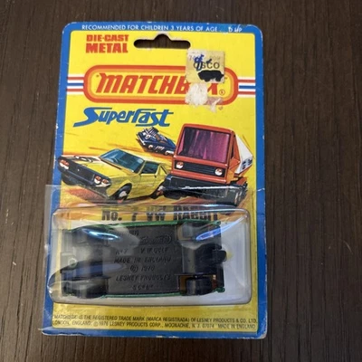 Matchbox Nº 7 VW Rabbit 1980 Verde Con Tablas de Surf Negras Nuevo de Lote Antiguo  Foto 1 de 4