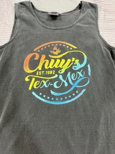 Chuys Size Small S Restaurant Tex-Mex  Colorful Graphic Print Tank Top Chuy’s - Picture 1 of 6