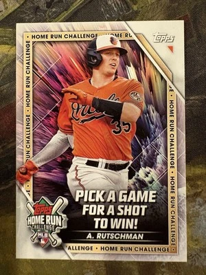 2023 Topps Adley Rutschman Home Run Challenge Unscratched Rookie #HRC-3 Orioles - Image 1 of 2